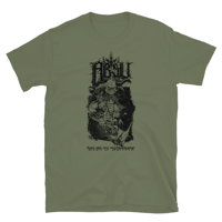 Image 4 of ABSU - TIPHARETHIAN EIDOLON - BLACK PRINT (CHARCOAL, WHITE, MILITARY GREEN, GRAPHITE HEATHER, RED)
