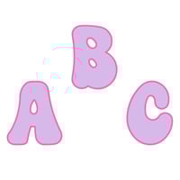 Bubble ABC’s Die-Cut 1395 