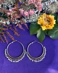 Image 2 of Gold Fringe Woven Hoops