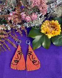 Image 2 of Ooh La La Faces Fringe Earrings