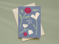'I adore you' Card
