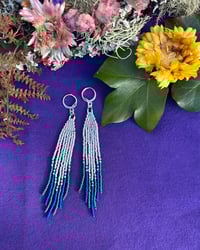 Image 2 of Frosted Fringe Earrings