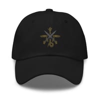 Image 1 of ABSU - CREST OF CYTHRÁUL HAT (SILVER & GOLD PRINT) DTFLEX (DIRECT TO FILM PRINTING)