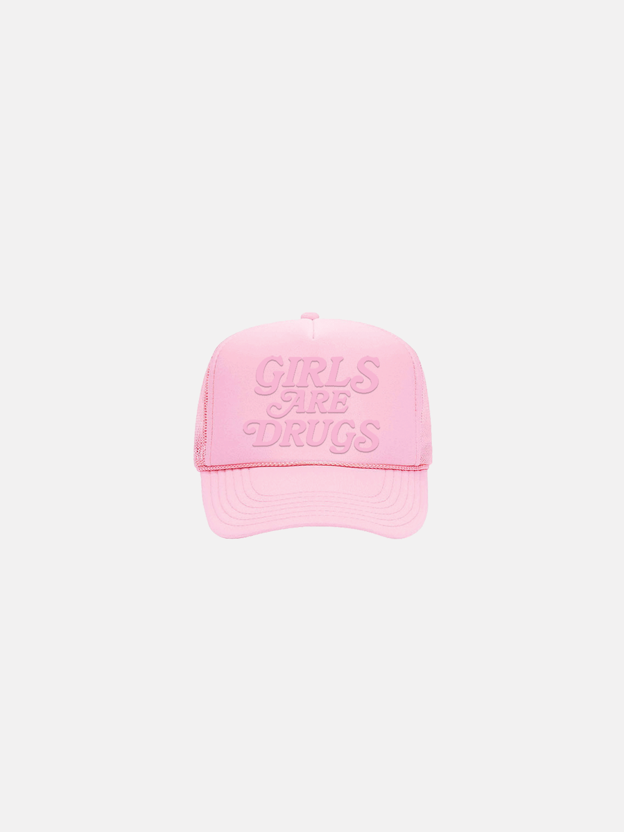 Image of GIRLS ARE DRUGS® TRUCKERS - SOFT PINK / PINK