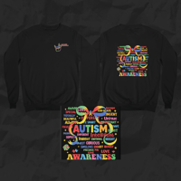 Image 1 of Autism Awareness Heart Crewneck