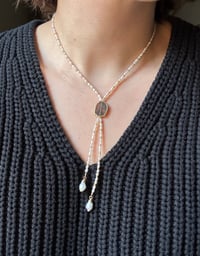 Image 1 of Labradorite and Pearl Bolo