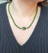 Image 2 of Dyed Jade with Grossular Garnet