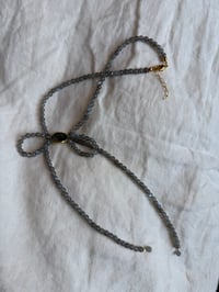 Image 1 of Labradorite Bow Necklace