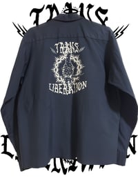 Image 1 of Customized Upcycled Button Up Workshirt