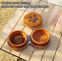 Image 4 of Doble Plato Plegable para Perros – Ideal para Viajes y Paseos