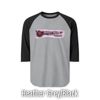 Image 10 of Pink Splatterpunk with a Heartbeat Raglan Shirt