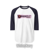 Image 9 of Pink Splatterpunk with a Heartbeat Raglan Shirt
