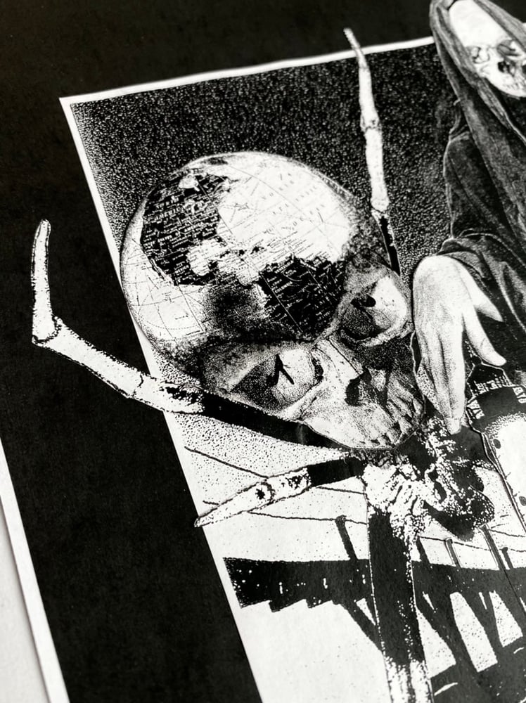 Image of 'lighthouse reaper' original collage