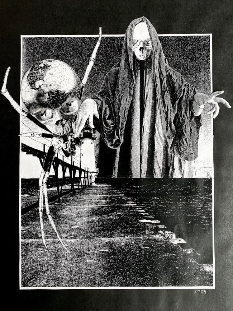 Image of 'lighthouse reaper' original collage