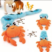 Image 1 of Cangrejo de Juguete para Perros con 6 Squeakers- Extra largo