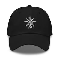 Image 1 of ABSU - CREST OF CYTHRÁUL HAT (WHITE PRINT) DTFLEX (DIRECT TO FILM PRINTING)