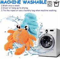 Image 5 of Cangrejo de Juguete para Perros con 6 Squeakers- Extra largo