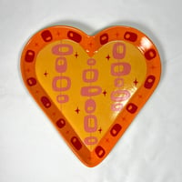 Image 1 of Retro Pattern Heart Plate