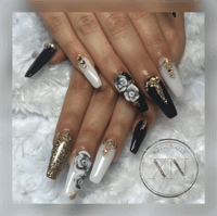 Black/White/ Gold Full Set