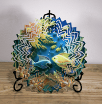 Image 5 of 8-inch Round Wind Spinners With Serrated edge- page 3