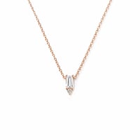 Image 1 of Baguette Solitaire Necklace