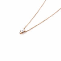 Image 2 of Baguette Solitaire Necklace