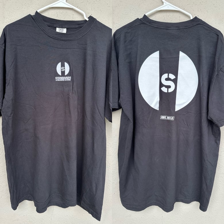 Image of Black embroidered tee