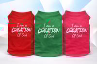 Image 1 of Camiseta sin Mangas para mascota – Cómoda, Suave “I am a Creation” | 4Paw Blessed