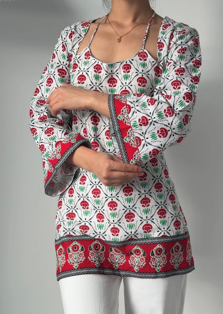 Image of Classic Nepali print short Kurti