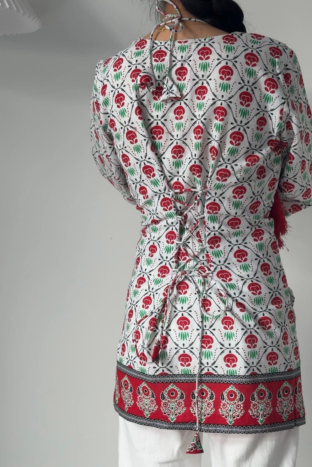Image of Classic Nepali print short Kurti