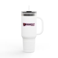 Image 12 of Pink Splatterpunk with a Heartbeat Insulated Mug 40oz
