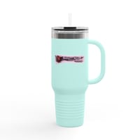 Image 14 of Pink Splatterpunk with a Heartbeat Insulated Mug 40oz