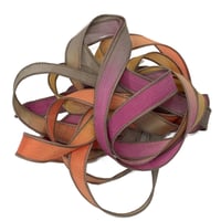 Image 6 of 1PC. HOMESTEAD 42" Hand Dyed Finished Edge Silk Wrist Wrap Bracelet/Jewelry/Craft Ribbons