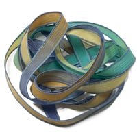 Image 3 of 1PC. PIRATE COVE   42" Hand Dyed Finished Edge Silk Wrist Wrap Bracelet/Jewelry/Craft Ribbons