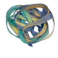 Image 5 of 1PC. PIRATE COVE   42" Hand Dyed Finished Edge Silk Wrist Wrap Bracelet/Jewelry/Craft Ribbons