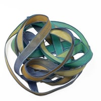 Image 6 of 1PC. PIRATE COVE   42" Hand Dyed Finished Edge Silk Wrist Wrap Bracelet/Jewelry/Craft Ribbons