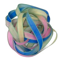 Image 4 of 1PC. TETRIS 42" Hand Dyed Finished Edge Silk Wrist Wrap Bracelet/Jewelry/Craft Ribbons