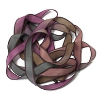 Image 2 of 1PC. QUEST 42" Hand Dyed Finished Edge Silk Wrist Wrap Bracelet/Jewelry/Craft Ribbons