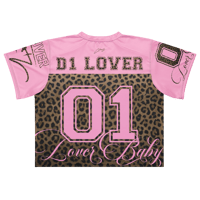 Image 11 of ‘D1 LOVER’ | ‘LEOPARD’ | ‘LOVER BABY’ Boxy Football Jersey