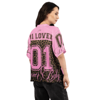 Image 9 of ‘D1 LOVER’ | ‘LEOPARD’ | ‘LOVER BABY’ Boxy Football Jersey