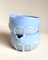 Image 5 of Blue Matcha Bowl with Blue Drip- Discounted