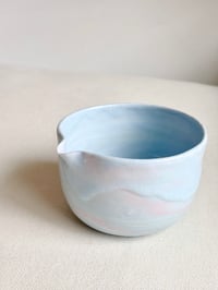 Image 5 of Blue and Pink Marble Matcha Bowl