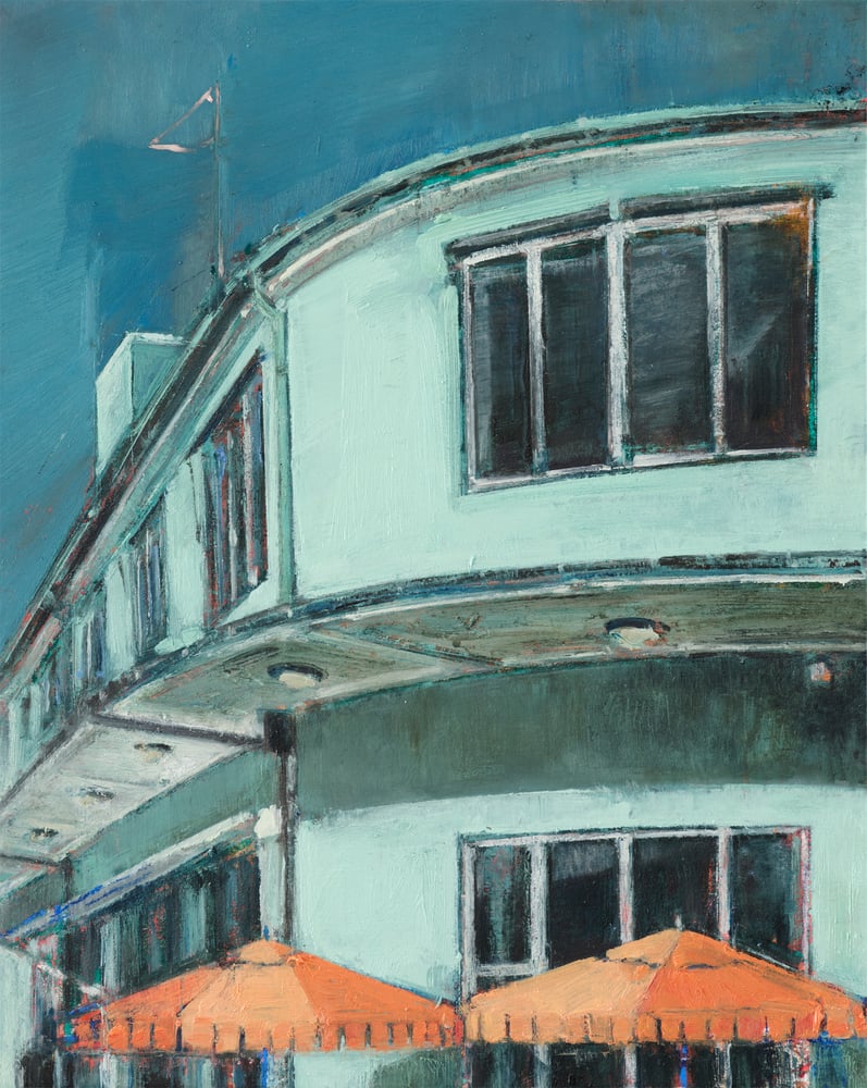 Image of Painting / maleri / "København – Malerdrømme og tankestreger – Toldkammeret" / 40x50 cm