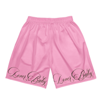 Image 2 of ‘D1 LOVER’ | ‘LEOPARD’ | ‘LOVER BABY’ Pink Mesh Shorts