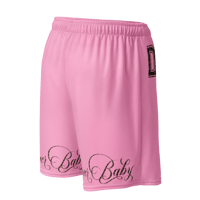 Image 6 of ‘D1 LOVER’ | ‘LEOPARD’ | ‘LOVER BABY’ Pink Mesh Shorts