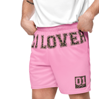 Image 7 of ‘D1 LOVER’ | ‘LEOPARD’ | ‘LOVER BABY’ Pink Mesh Shorts