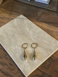 Image 1 of Teardrops Hoops Earrings Stainless Steel - No. 8