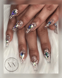 Crystal Clear / Swarovski Crystals Full Set