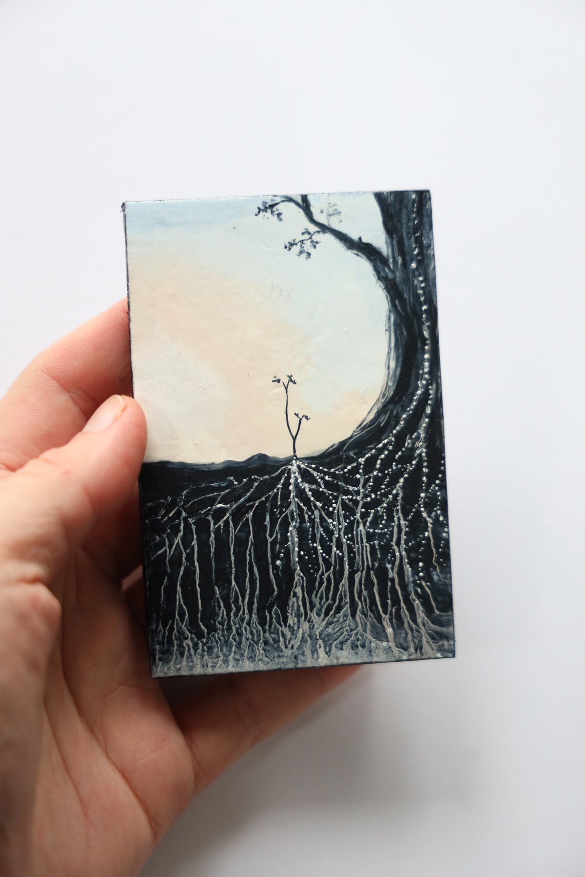 'Nurturing' Original Pocket Painting