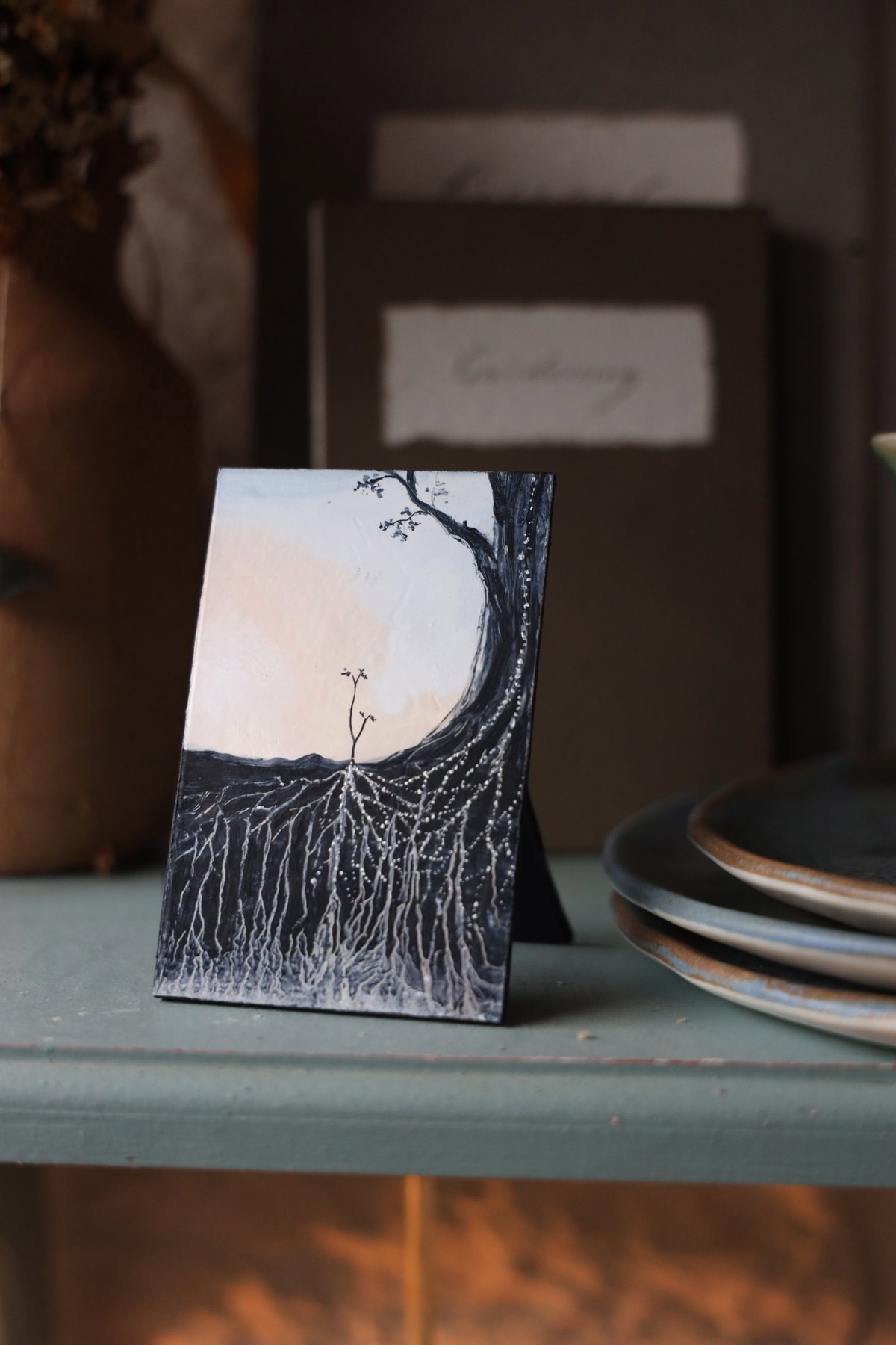 'Nurturing' Original Pocket Painting